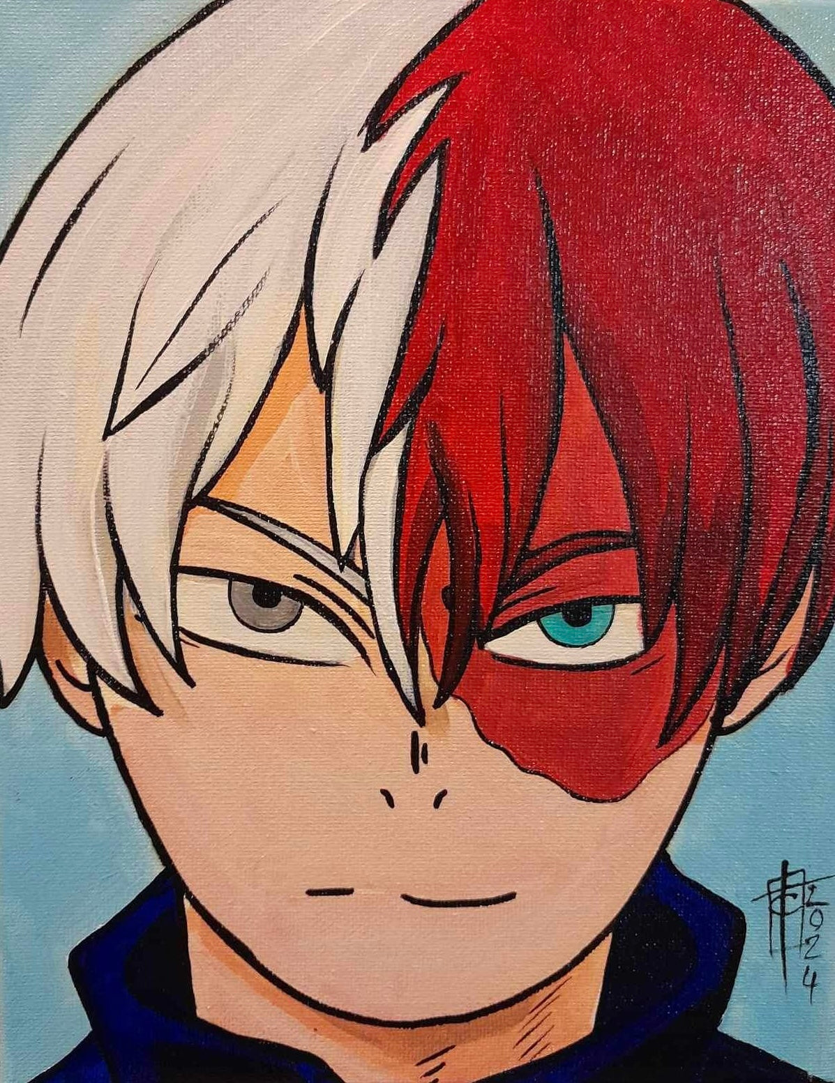 Fan art Painting - Todoroki