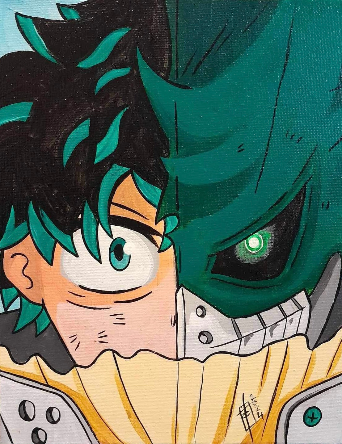 Fan art Painting - Midoriya