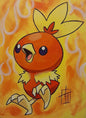 Fan art Painting - Torchic