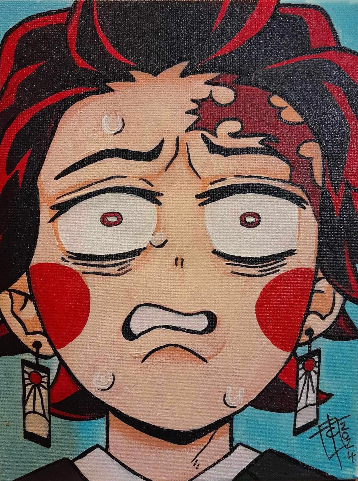 Fan art Painting - Tanjiro