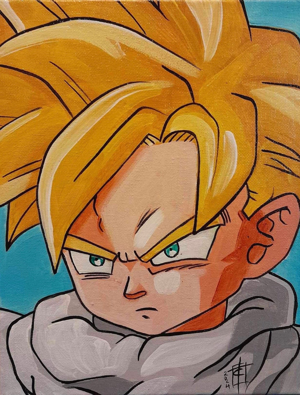 Fan art Painting - Gohan