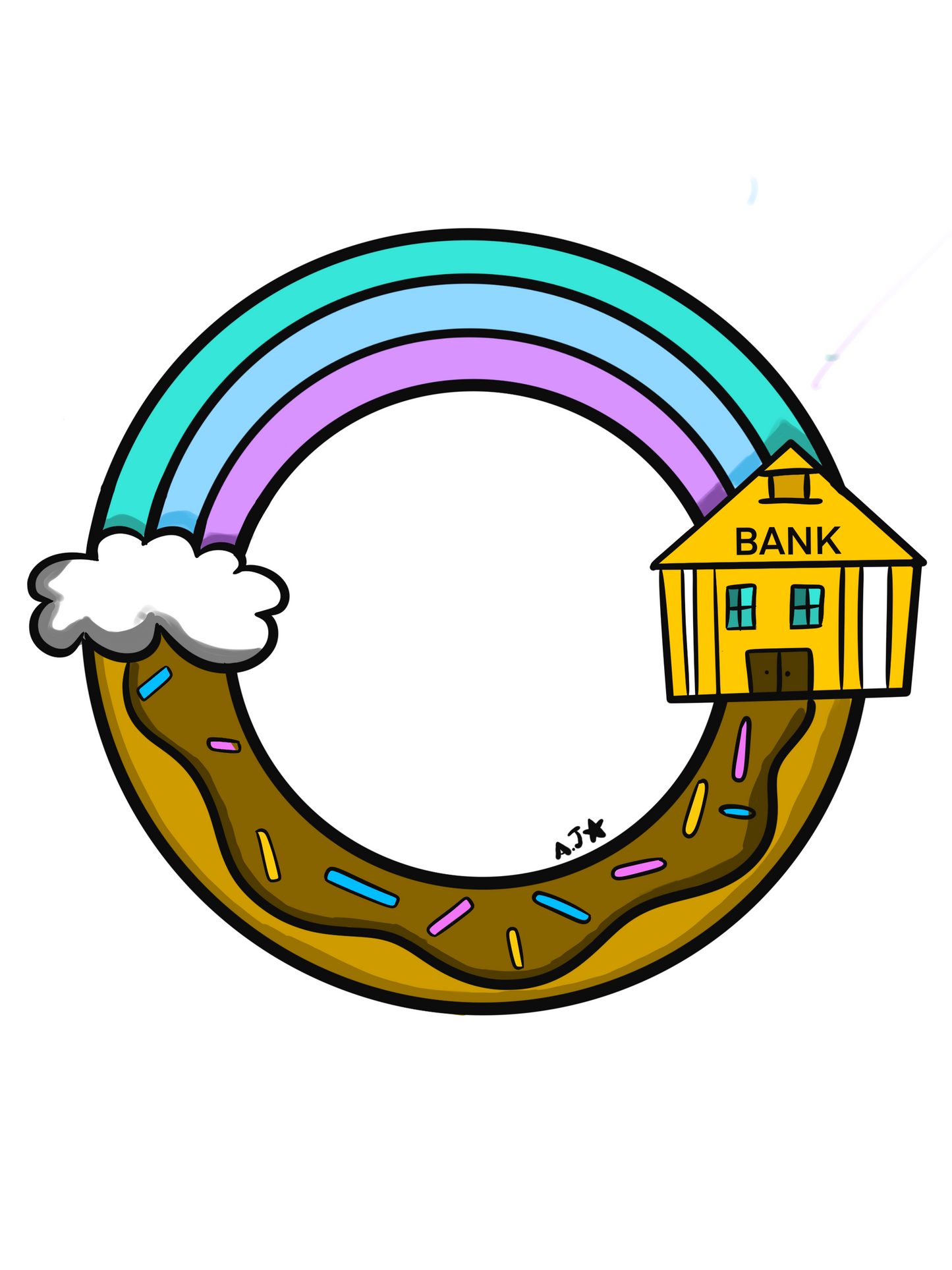 Rainbows and Donuts - by Abbey