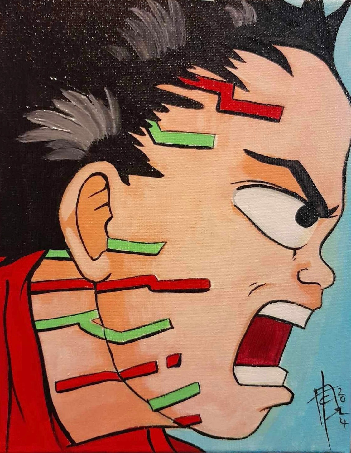 Fan art Painting - Tetsuo Shima